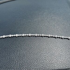 Elegant Sterling Silver Moissanite Tennis Bracelet